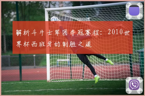 解析斗牛士军团夺冠赛程：2010世界杯西班牙的制胜之道