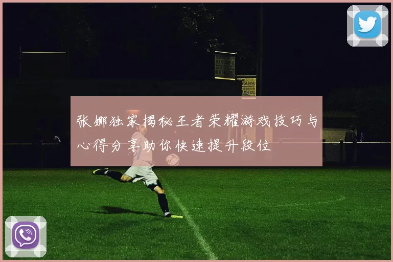 张娜独家揭秘王者荣耀游戏技巧与心得分享助你快速提升段位
